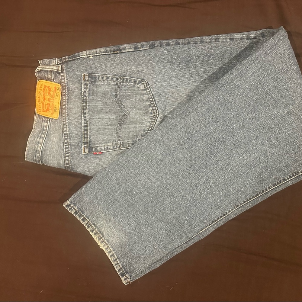 Levi's Men's Blue Jeans 559 36 x 34